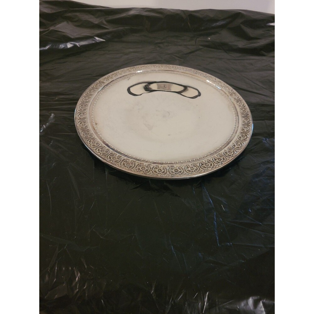 Vintage Reed & Barton 1404 Finest Silverplate Plate Platter Round 1.25"in Silver
